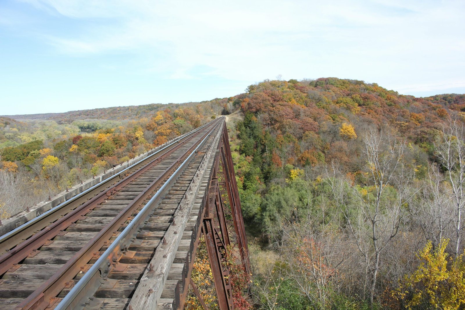Looking north